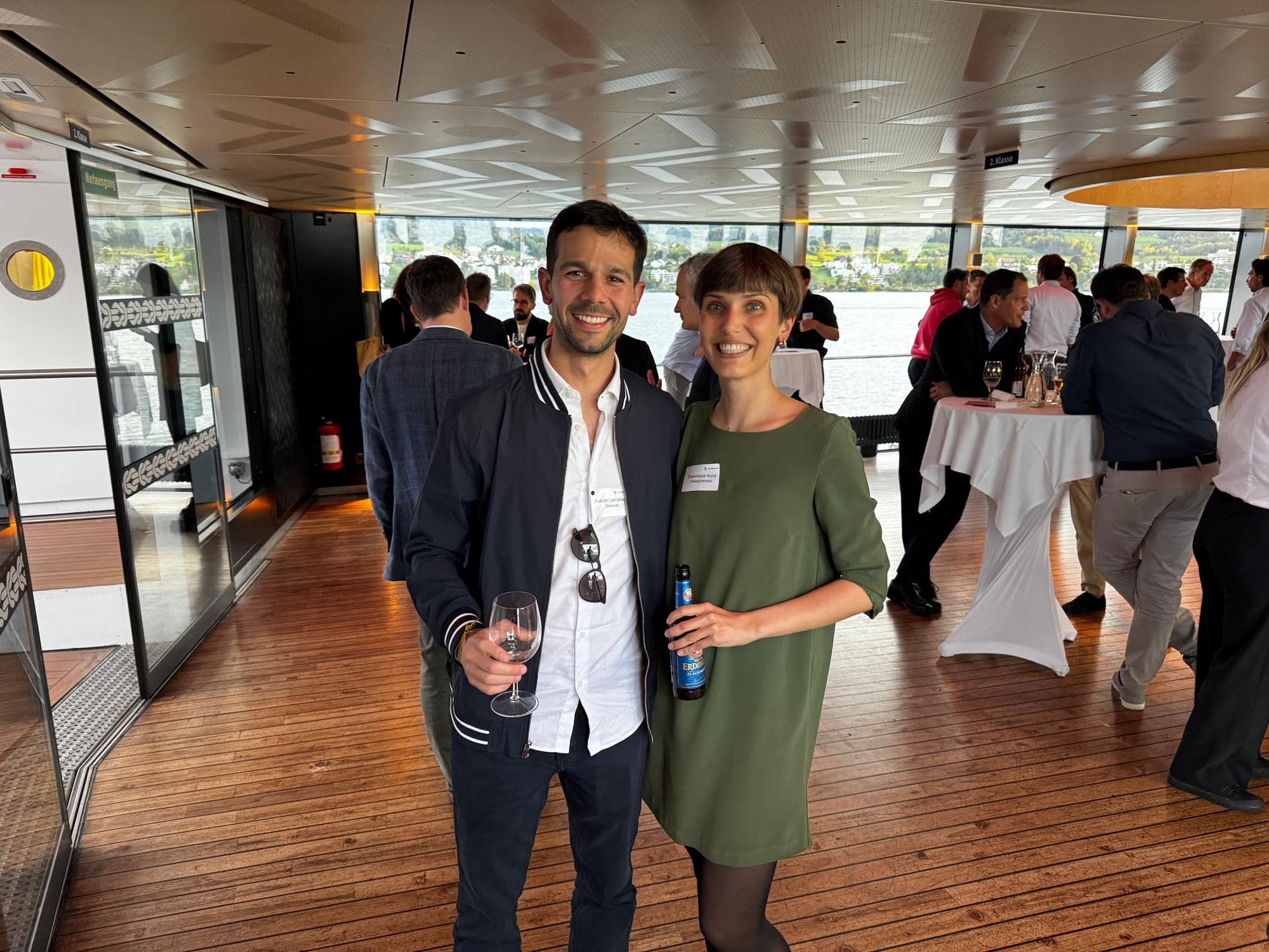 Fabián Larrañaga representing Streaver on board last year's Scaleup Cruise