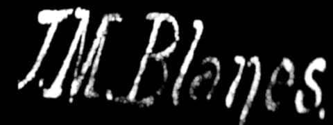 Juan Manuel Blanes' signature, “J.M. Blanes.”