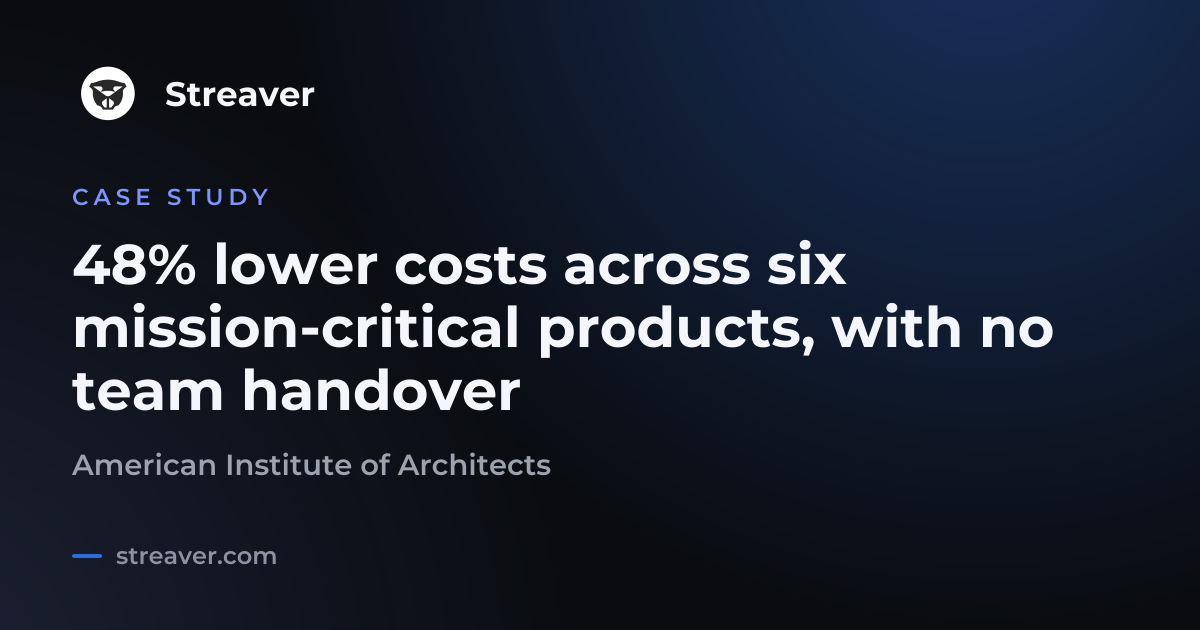 AIA — 48% lower operating costs across six mission-critical products ...